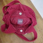 The Sak Original Red Woven Shoulder Bag Purse Photo 4
