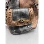 Montana‎ West Western Boho Studded Handbag Shoulder Purse Boho Gray Photo 4