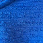 Material Girl Material Girls Top Royal Blue Crop Womens XS Long Sleeve Photo 8