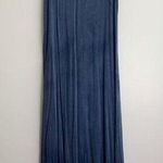 Cable & Gauge  Blue V-Neck Maxi Dress Size Large Photo 0