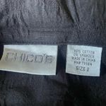 Chico's Chico’s women’s  Black Textured button down Shirt/jacket size large (12) Chico 2 Photo 5