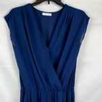 OODT Women’s Blue Wrap Jumpsuit Small Blue Photo 2