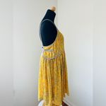 Free People So Nice Chiffon Dress in Yellow size S Photo 12