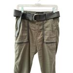 The Kooples Linen-Blend Belted Jeans Brown Size 4 Photo 4