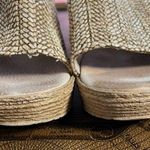 sbicca Womens Ballona Natural Beige Jute Slip On Platform Wedge Sandal sz 9M Y2K Photo 4