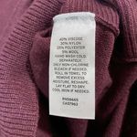 Caslon Women’s Cowl Neck Wool Blend Scoop Hem Sweater Purple Size Medium NWT Photo 5