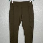 Carhartt Force Women S Olive Green Fitted Leggings Pockets Stretch Workwear Photo 0