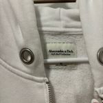 Abercrombie & Fitch Abercrombie White Zip Up Sweatshirt Photo 2