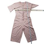 Madewell Top Stitched Coverall Jumpsuit Womens 0 Bashful Blush Crop Photo 4
