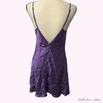 Victoria's Secret Y2K 2000s vintage  purple 100% silk mini slip dress! Photo 2