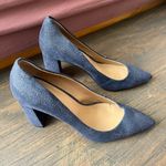 Banana Republic ☀️  navy Madison 12-Hour Block-Heel Pump Photo 3