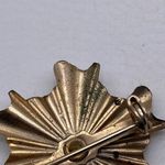 Vintage enamel starburst brooch pin Red Photo 2