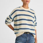 Madewell NWT  Striped Pullover Sweater in Alpaca Blend
Seaspray Multi Stripe XS Photo 0