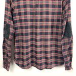 Scotch & Soda  Maison Scotch Red Plaid Shirt Crochet Elbows Photo 8