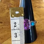 Moroccan Amethyst Sleeping Beauty Turquoise Ring Size 10 Purple Photo 6