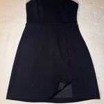 B Darlin  Black Mini Dress with Pearl Accents Photo 2