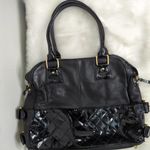 BCBG MAX AZRIA Patent Leather‎ Quilted Purse Black Photo 0