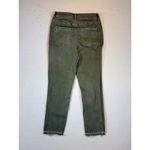 M Jeans by Maurice Size 6 Olive Green High Rise Straight Leg Raw Hem Ankle Jeans Photo 1