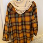 Boutique Hooded Flannel Size L Photo 2