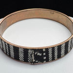 Black and White Striped Bangle Photo 0