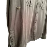 Love Fire military style long sleeved army green shirt Size XXL Photo 4