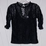 Anthropologie By  V Neck Lace Blouse Photo 7