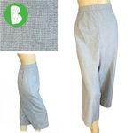 Sag Harbor STRETCH WOMAN GRAY GRID PATTERN CROPPED PANTS (24W) Photo 1