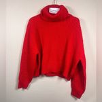 Lovers + Friends  red cowl neck sweater size large‎ NWT Photo 5