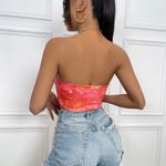 SheIn Tie Dye Corset Top Photo 3