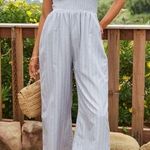 VICI  | Augustine Pinstripe Pocketed Jumpsuit Photo 0
