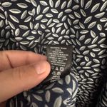 Ann Taylor  Navy Dark Blue, Gray & White Women's Pleated Top Plus Size XXL Photo 5