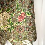 Wayne Rogers Vintage Silk Green Graphic Leopard Floral True Wrap Short Skirt 10 Photo 8