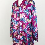 Vintage Botanical Satin Nightgown | Size L Red Size L Photo 2