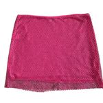 SLA The Label Pink Romi Diamante Skirt Women’s Size S Mesh Rhinestones Semisheer Photo 6