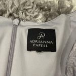 Adrianna Papell Long Sleeve Faux Wrap Gown Photo 3