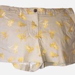 Gap  Khaki Floral Print Shorts SZ 8 Photo 0