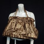 Charming Charlie Gold Brown Shoulder Bag Photo 1