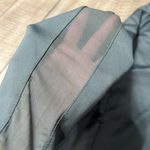 Apana  women’s green zip front warm up jacket with rose gold zipper, sheer arms Photo 2