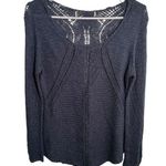 Scoop Neck Sweater Loose Knit Beachy Blue Green Size M Photo 0