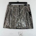 Free People Free People Skirt Size 4 Sequin Mini Camo Silver Black Party Festival Photo 9