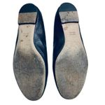 Diane Von Furstenberg  Corolla Flats Black Leather Perforated Scallop Trim Sz 7.5 Photo 6