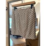 Banana Republic Geometric Print Mini Skirt Women’s 00 Black White Lined Photo 1