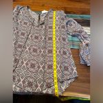 Hippie Rose  Sz MediumBlouse MaroonPink Paisley Bell Sleeve Crochet Boho Festival Photo 7