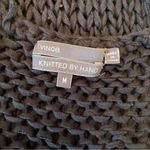 Vince Women's Hand Open Knit Crochet Tank Top Black Beach Minimalist Medium Photo 5