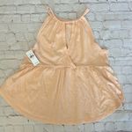 American Eagle NWT Cotton Keyhole Tank Size Medium Light Orange Flowy Casual Photo 0