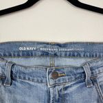 Old Navy  Woman's Sz 12 Light Wash Boyfriend Straight Distressed Raw Hem Jeans‎ Photo 3