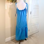 Nation Ltd Sequoia Strappy Shoulder Tie Midi Dress in Lapis Womens Size XS🧡 Photo 4