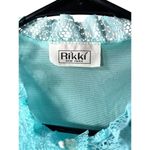 Vintage Rikki New York House Dress Muu Muu Sleep Gown Blue Medium Photo 4