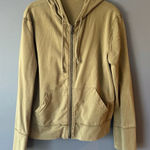 Alice + Olivia Olive Green Zip-Up Hoodie Photo 0