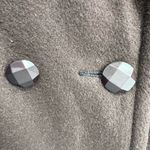 Jofeld wool trench suede double breasted 80s vintage coat 14 structured brown Photo 10